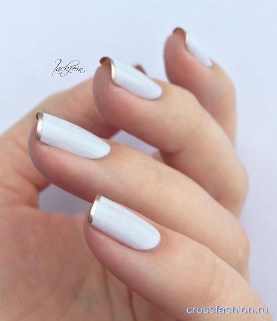 cf white-and-gold-nails